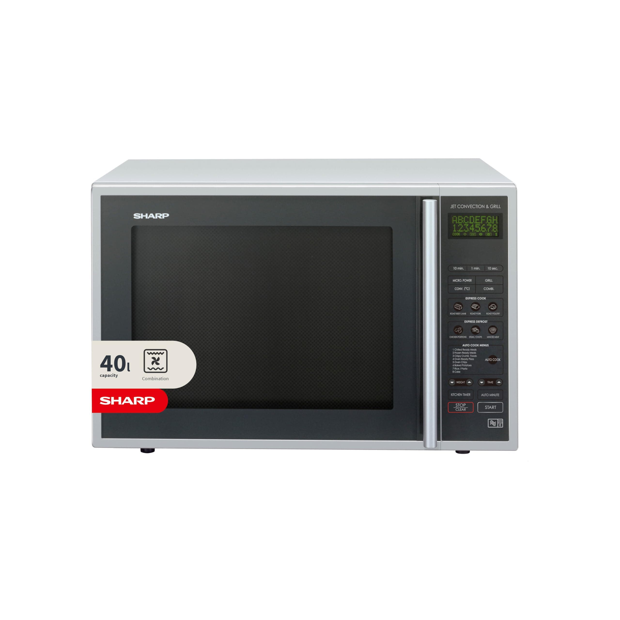 Sharp Combination Microwave, 40 Litre, 900 Watt, Silver