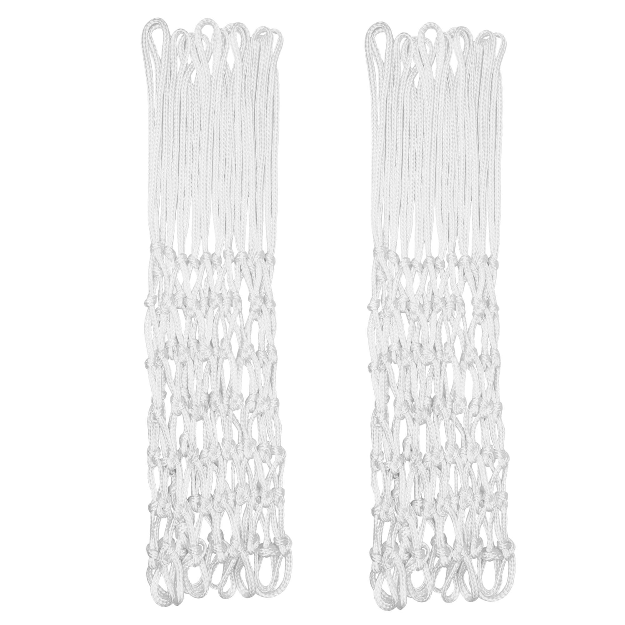 Sanung 2 Pack Basketball Net, Weather-Proof Standard Size Replacement White Basketball Mesh Net for Indoor and Outdoor, Easy to Install