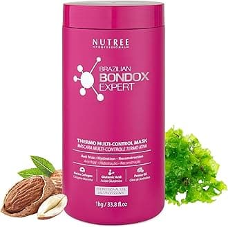 Brazilian Hair Bondox Expert Thermal Mask 33.8 fl.oz - Formaldehyde-Free - Repairs Hair Elasticity, Softens, Moisturizes, Adds Shine - 20 Applications
