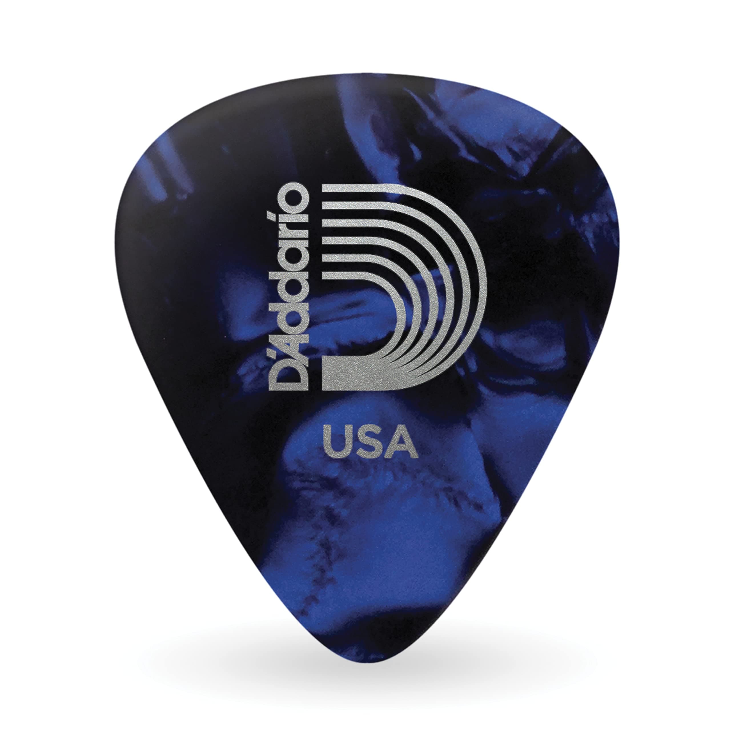 Planet Waves Blue Pearl Celluloid Guitar Picks, 10 pack, Light