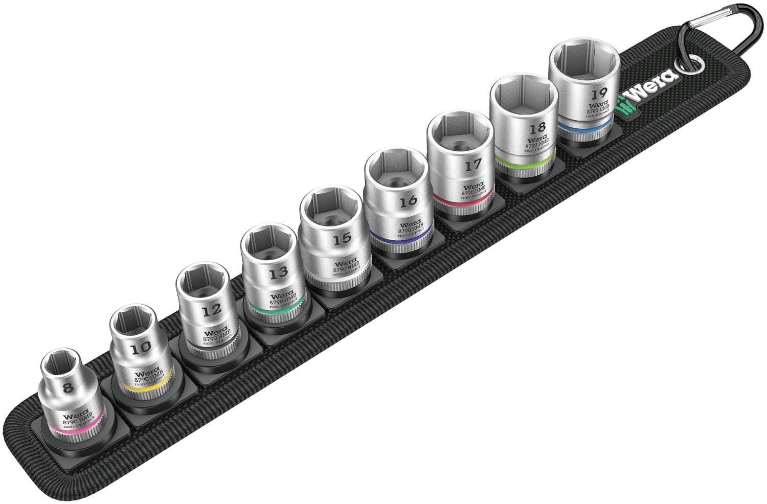 05003973001 Belt B 4 Zyklop Socket Set, Black, 3/8-Inch, Set of 9 Pieces