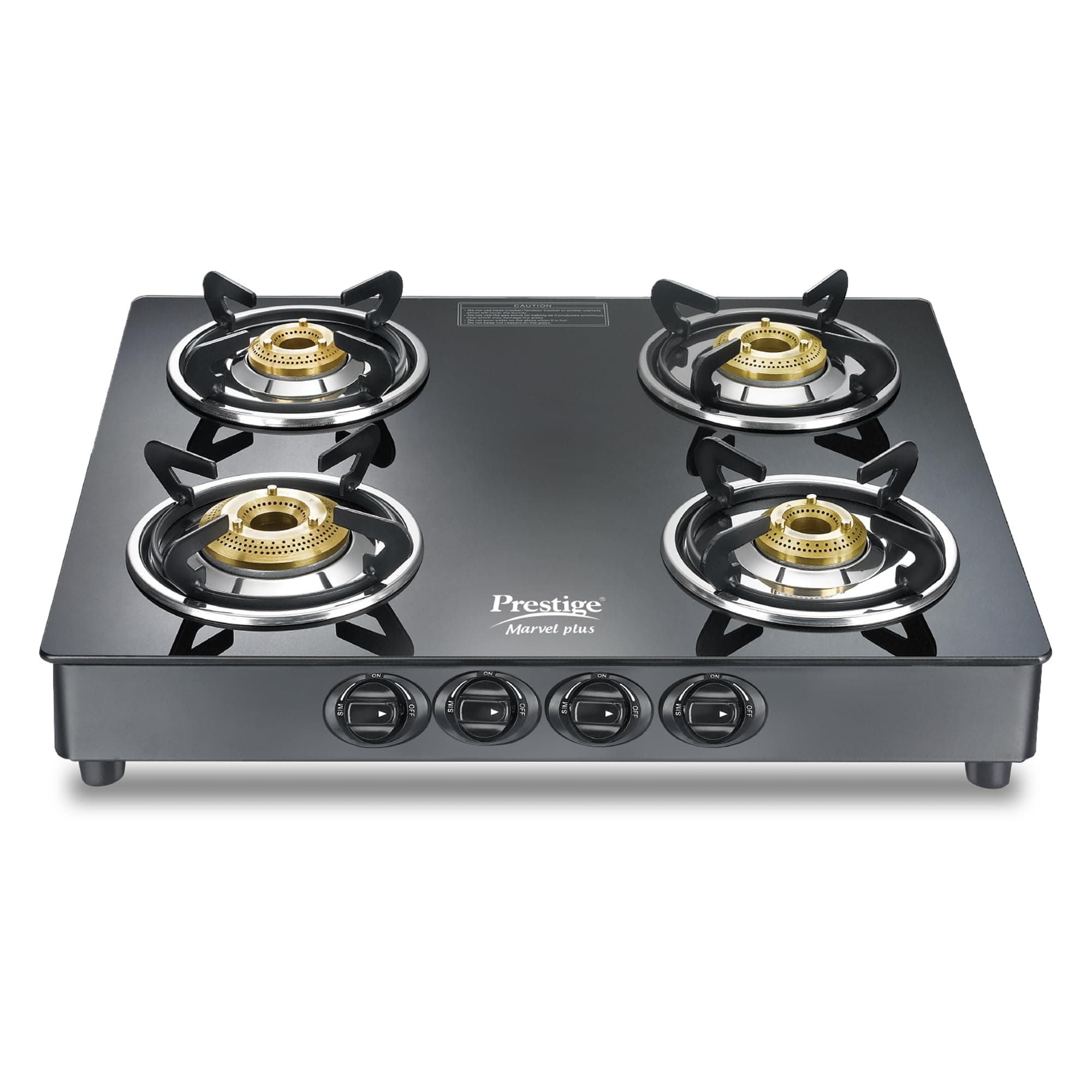 Prestige Marvel Plus 4 burner Glass top, GTM 04