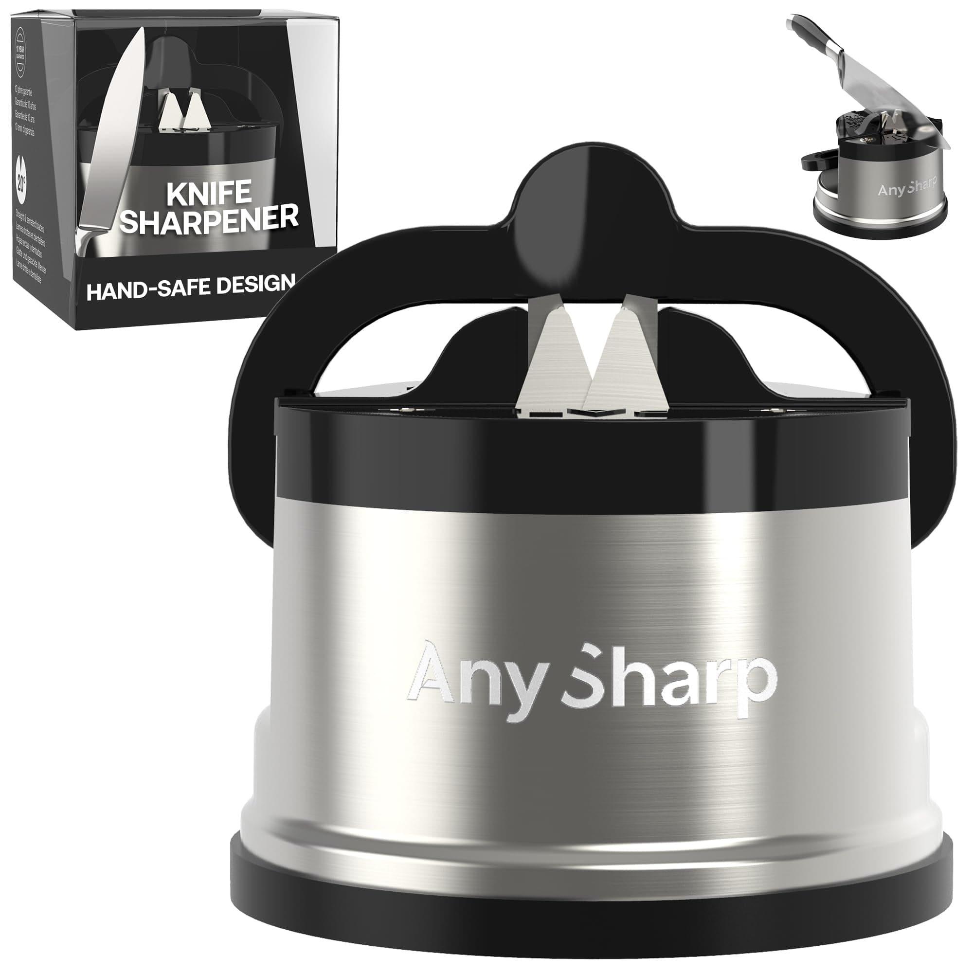 AnySharp Pro Knife Sharpener, Metal