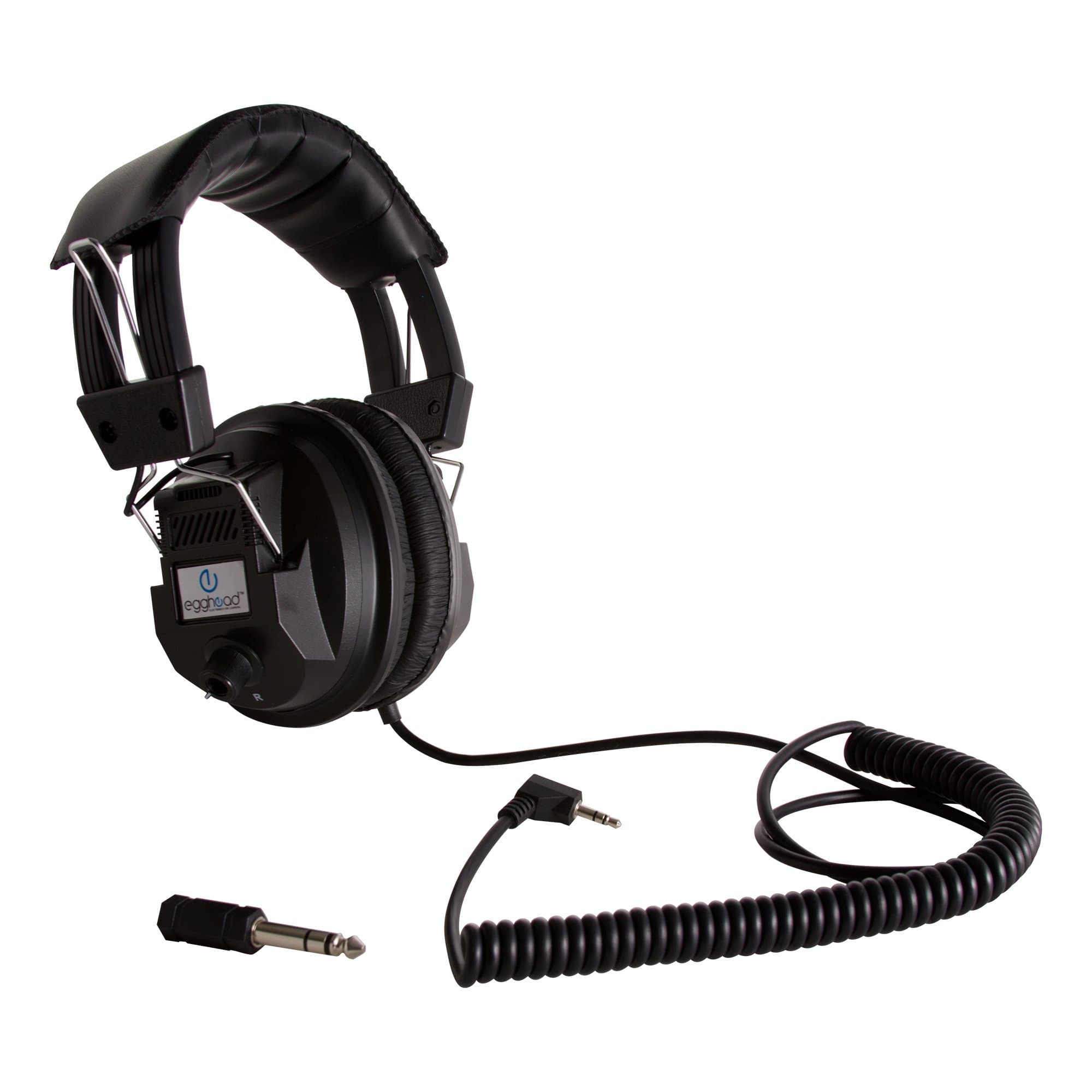 Egghead Switchable Stereo/Mono Classroom Headphones, Black, EGG-IAG-1003-SO