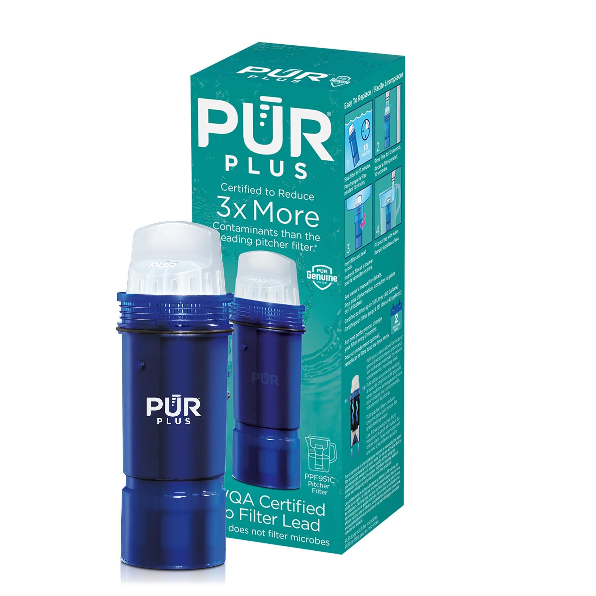 PUR PLUS Water Pitcher Filter 1 Pack, PPF951K