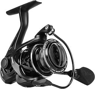 Zephyr Spinning Reels – 7+1/6+1 BB – Carbon Fiber Drag – Stainless Steel Shaft – Aluminum & CNC Spool – Black/Green/Orange – Sizes 500/1000 SFS – ICE Fishing Ready Reels!
