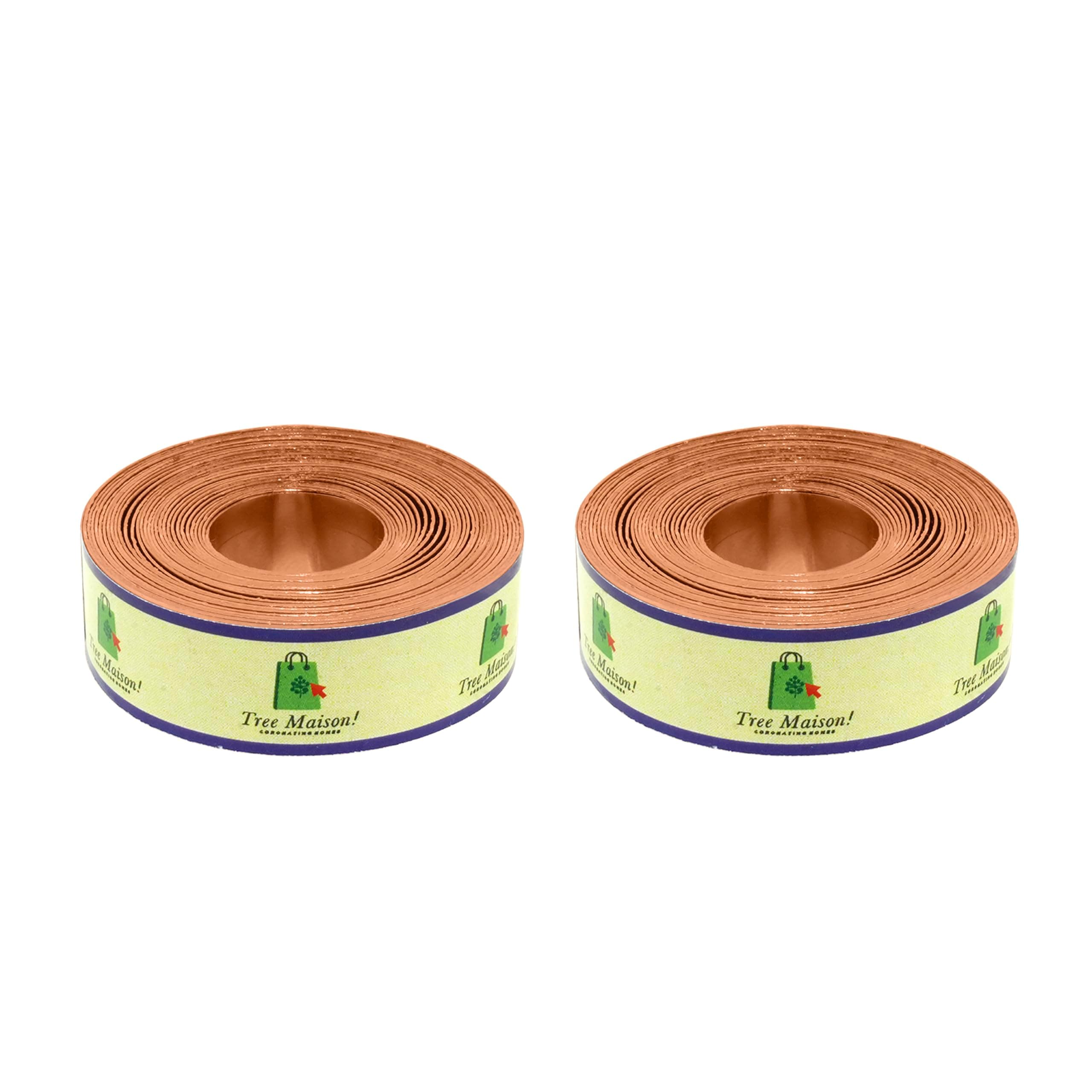 Vastu Copper Strip | Width- 0.5 Inch | Thickness - 0.3mm | Length- 8 Feet Approx | Vastu Strips for Zone Balancing & Toilet Remedies | Main Entrance | Copper Strips for Vastu | Pack of 2