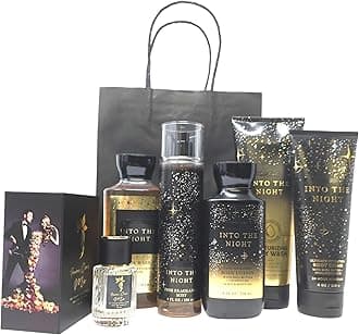 Bath and Body Into The Night DELUXE Gift Set with Fawn Over Me Perfume and Gift Bag (Into The Night DELUXE)