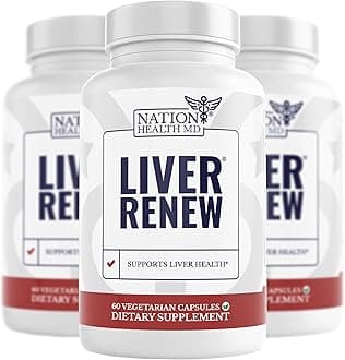 Liver Renew - Liver Cleanse Detox & Repair - Liver Support Supplement with Artichoke Extract, Milk Thisle, Dandelion and Turmeric - 180 Capsules
