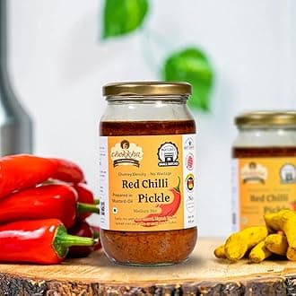 Homemade Red Chilli Pickle (Chutney Form) | Lal Mirch ka Achar | Traditional Age Old Recipe | Sundried and Freshly Grounded Spices | No Vinegar, Colors or Additives | Mustard Oil Sarso | Medium Spicy | 400 Gm