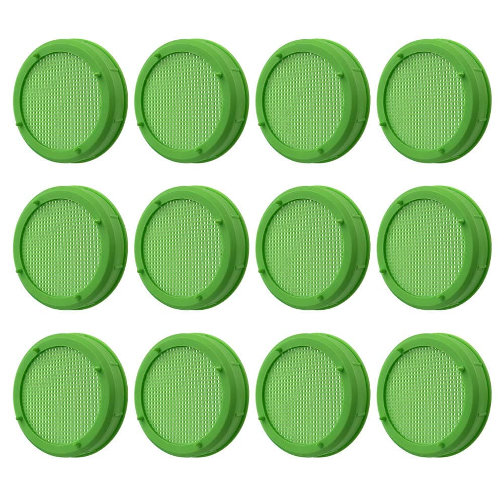 Plastic Sprouting Lids, Sprouting Jar Strainer Lid, for Wide Mouth Mason Jars, Canning Jars, Suit for Grow Bean Sprouts, Alfalfa, Salad Sprouts etc.