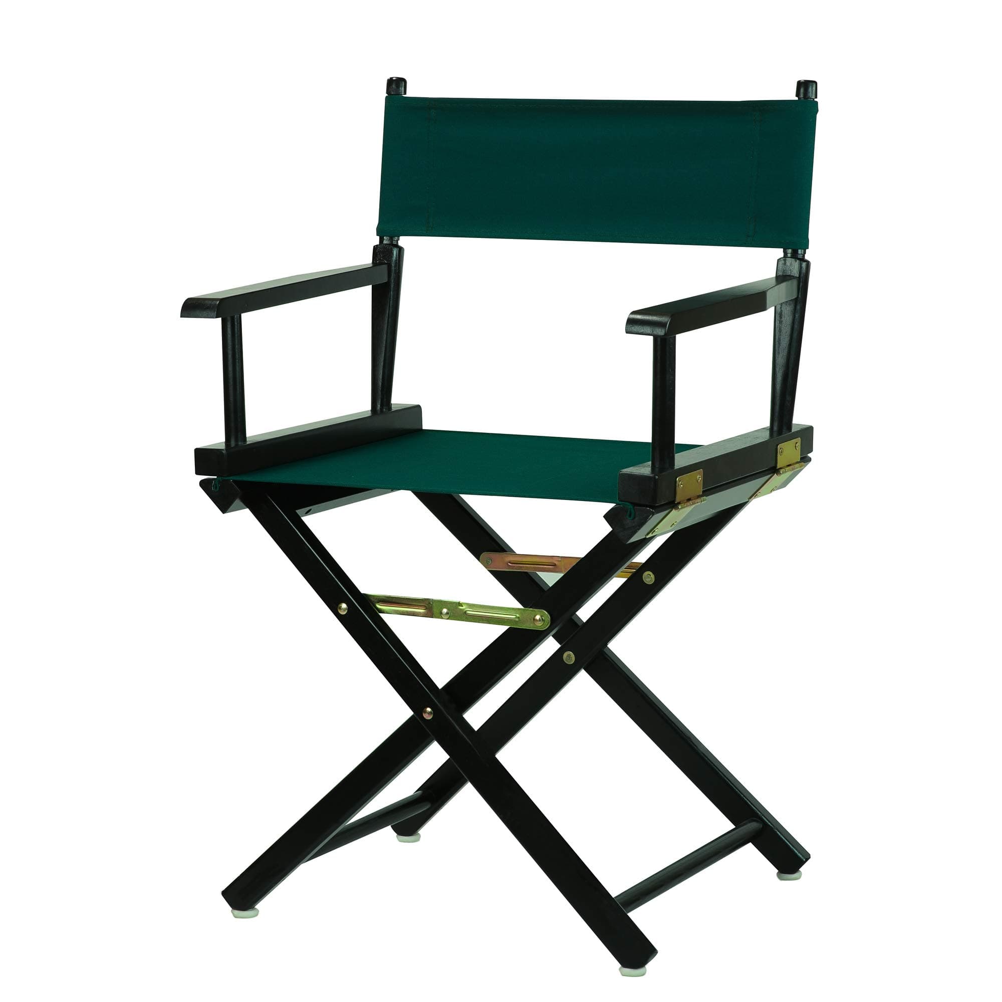 18" Director's Chair Black Frame-Hunter Green Canvas
