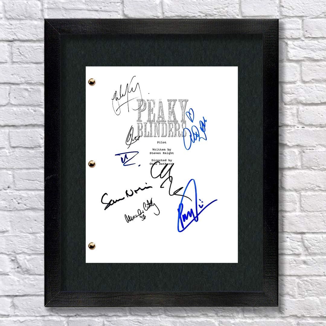 Peaky Blinders TV Autographed Signed Reprint 8.5x11 Script UNFRAMED - Cillian Murphy, Paul Anderson, Thomas Shelby, Arthur Shelby