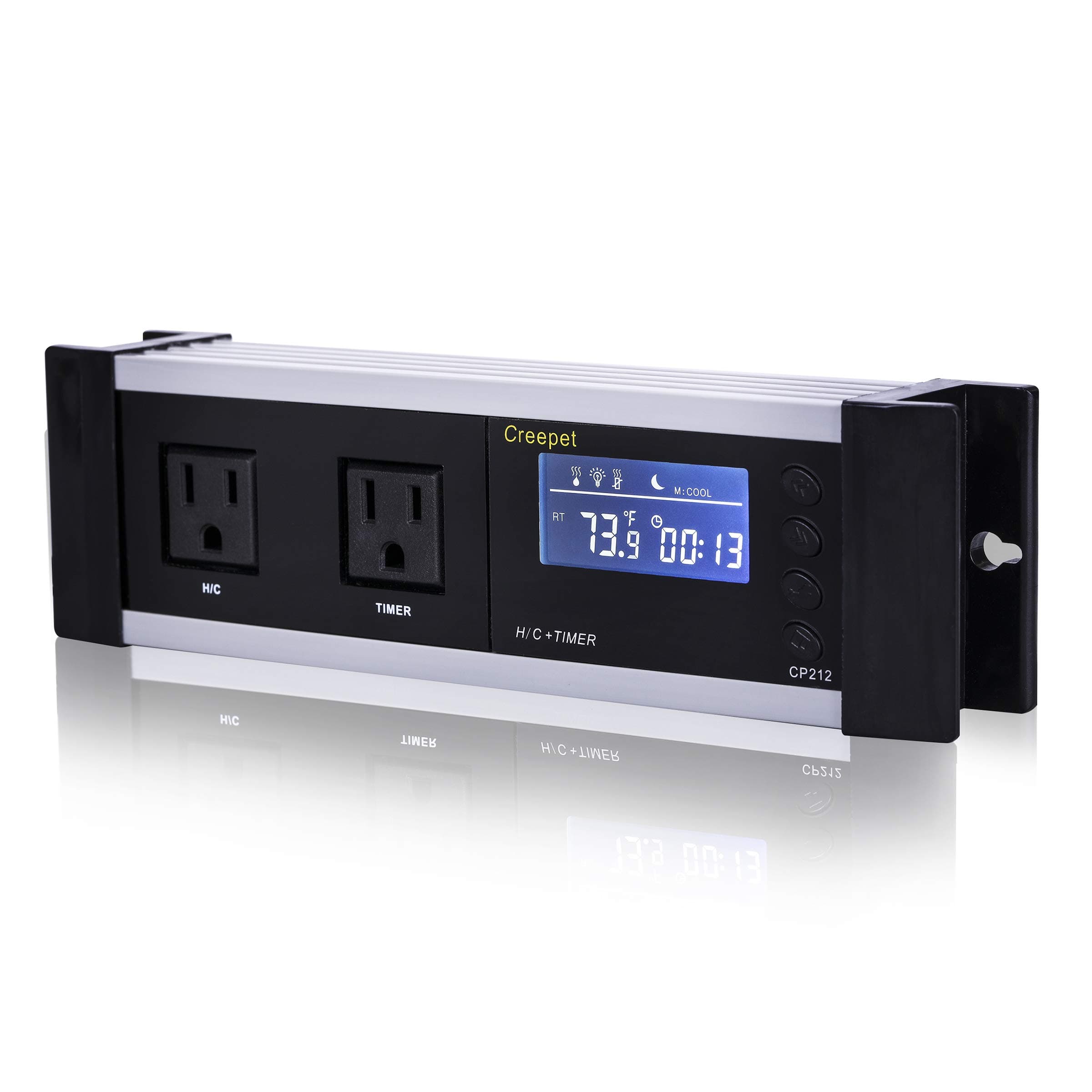 Digital Thermostat Temperature Controller and Timer for Reptiles, Amphibian,Seed Germination and Brewing,Aquarium Incubator, Ideal for Heating mat, -19 to 190 °F