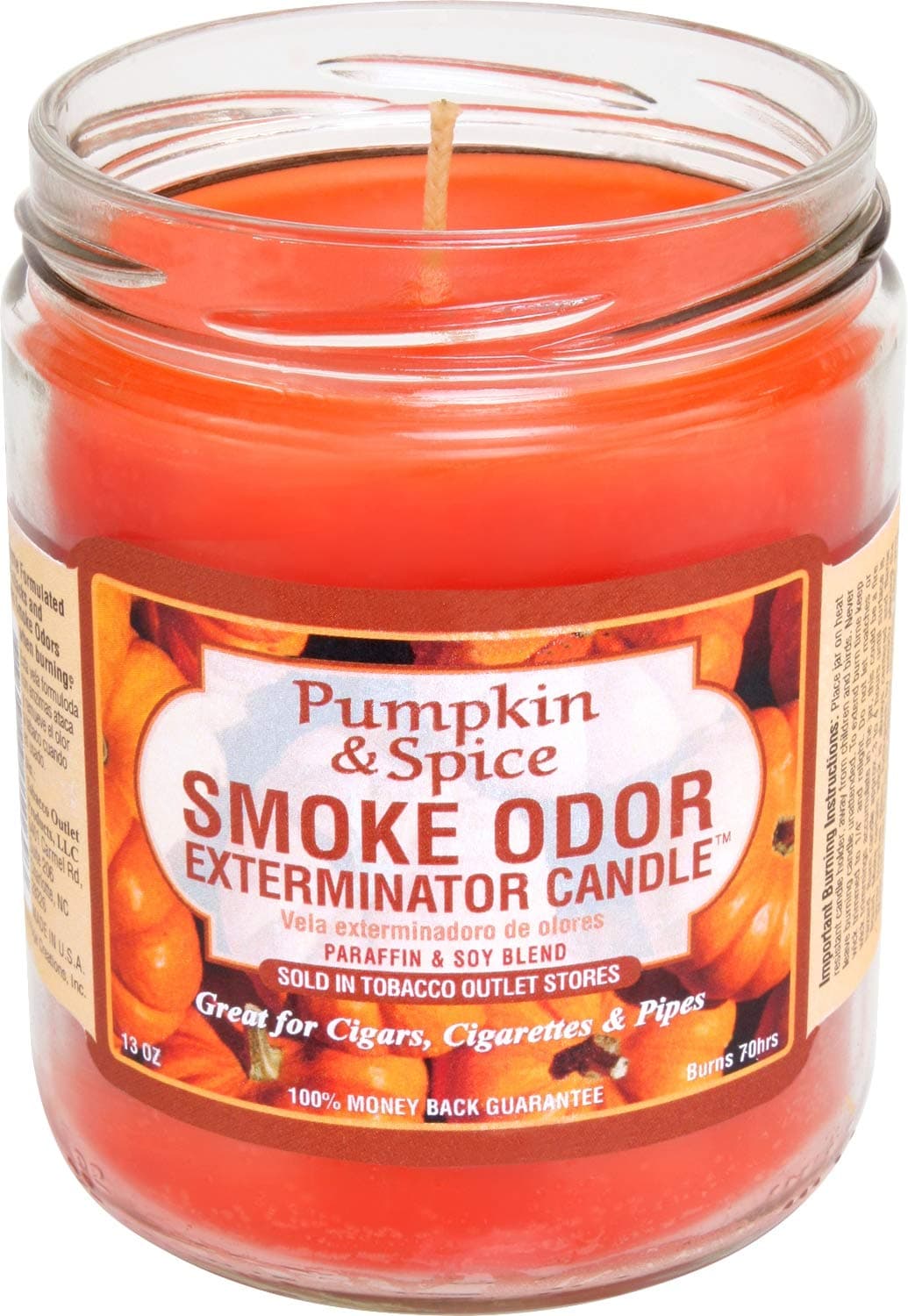 Smoke Odor Exterminator Candle, Pumpkin & Spice