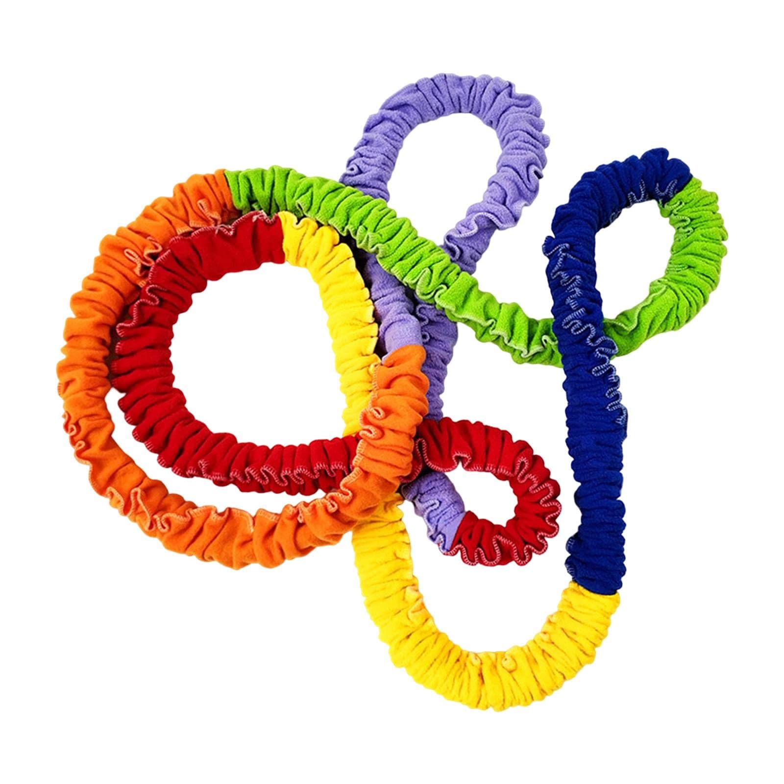 Cooperative Stretchy Band Multi Sizes Portable Teamwork Exercise Band Loop Resistance Band for Party Games Playground Activities Children