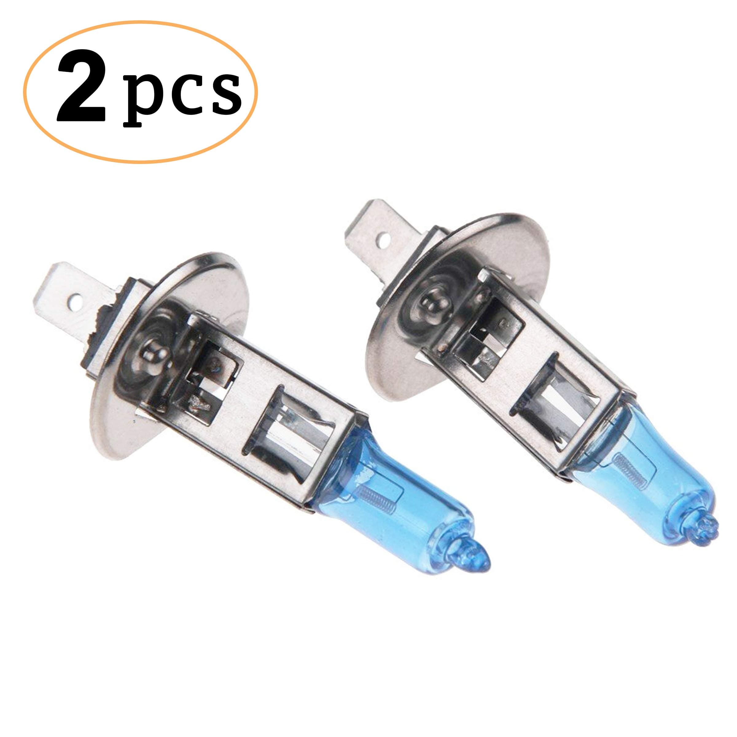 CK FORMULA (Pack of 2) H1 Halogen Headlight Bulb (Low Beam) 12V 55W 5000K Super White, P14.5S Base