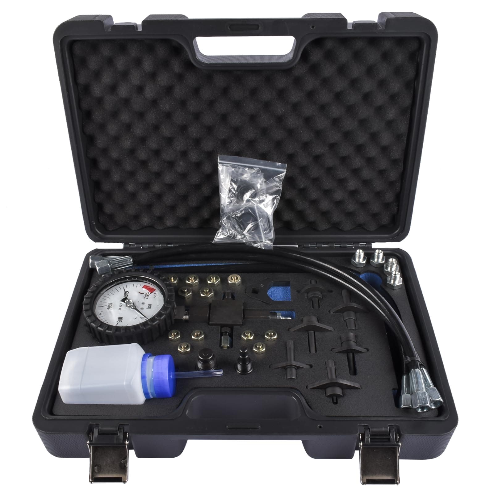 GELUOXI WT04A3100D 2000 Bar Common Rail Diesel High Pressure Tester Kit with Injector Pipe Blanks