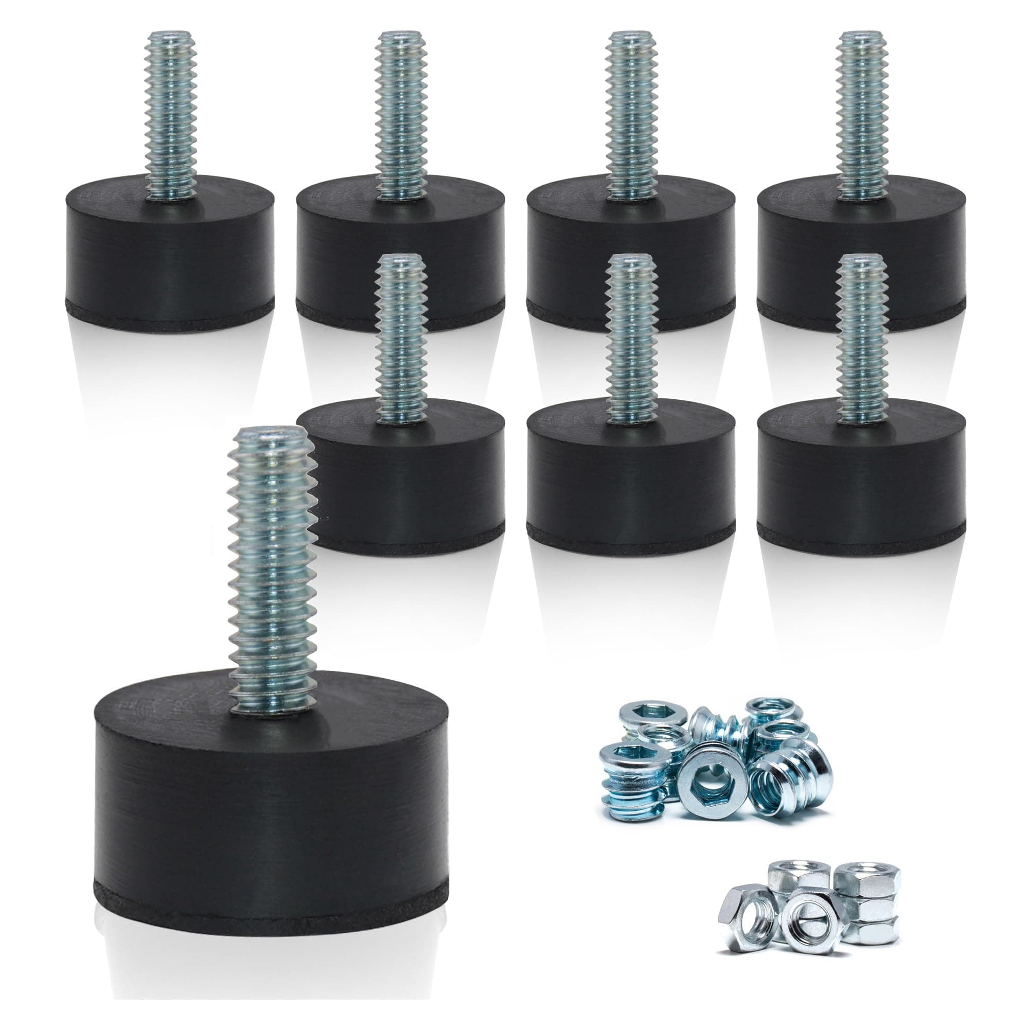 1/4 Inch Rubber Furniture Levelers