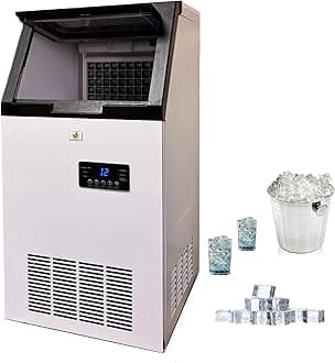 Commercial Ice Cube Maker, 45Kg in a Day, 45 Crystal Clear Square Ice Cube in13-20 Mins, Ice Maker is Very usefull in Restaurent/Bars/Hotels/Kitchen/Office/Party Hall etc.