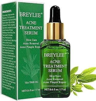 Tea Tree Acne Treatment Serum, Clear Skin Serum for Clearing Severe Acne,Breakout, Remover Pimple and Repair Skin (17ml,0.6oz)