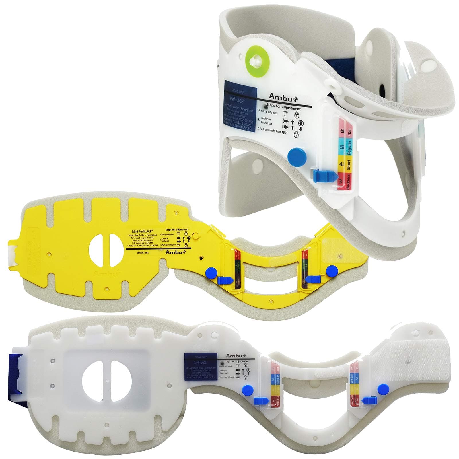 Ambu Perfit One Piece Childs Adults Extrication Multi Sized Neck Spine Collar - Childs