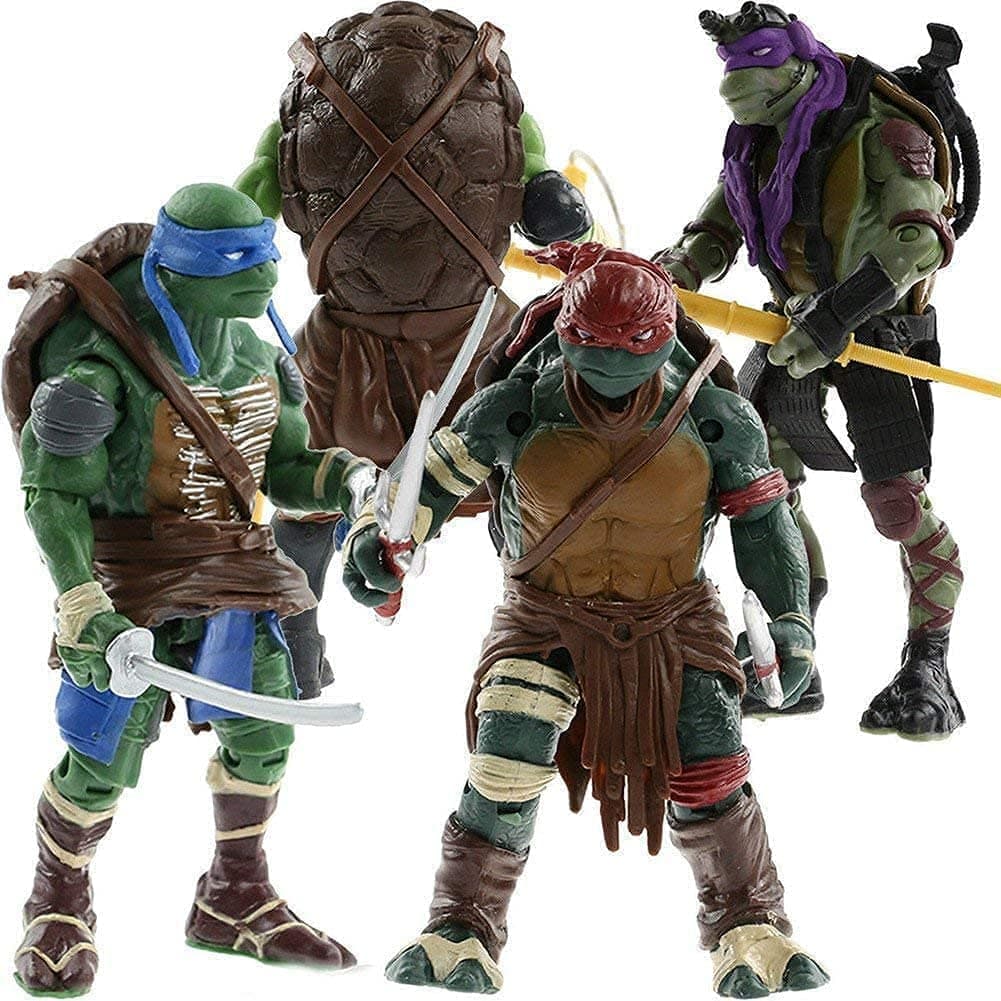 VITADAN Turtles 4 PCS Set New - Mutant Ninja Action Figure - TMNT Action Figures - Turtles Toy Set - Ninja Turtles Action Figures Mutant Teenage Set