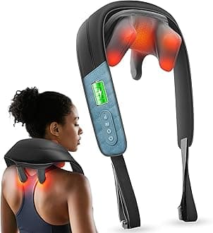 Comfier Cordless 4D Neck and Shoulder Massager with Heat - Standard Gray