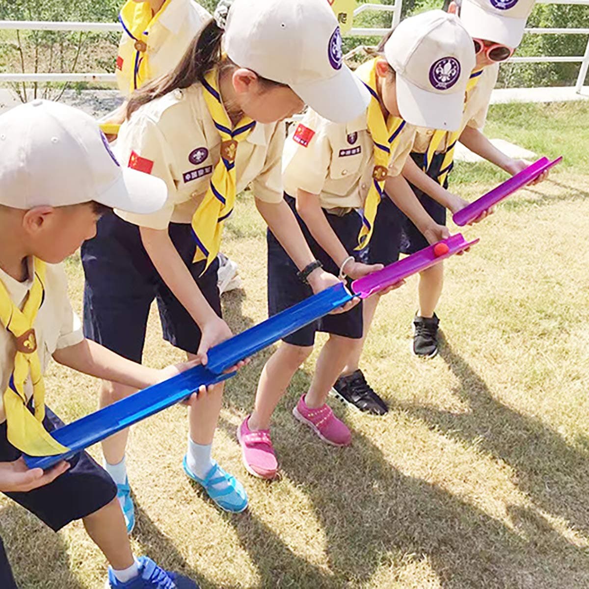 KINDEN Team Building Exercise Activities Pipeline Kit Group Games, Half Pipes Indoor Outdoor Ice Breaker Group Learning Team Work Youth Sports for Kids Teens, Children, Adults Competition Funny Games