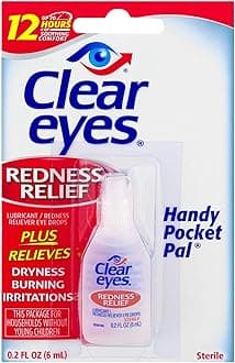 Clear Eyes Redness Relief Handy Pocket Pal - 0.2 Oz, Single Pack