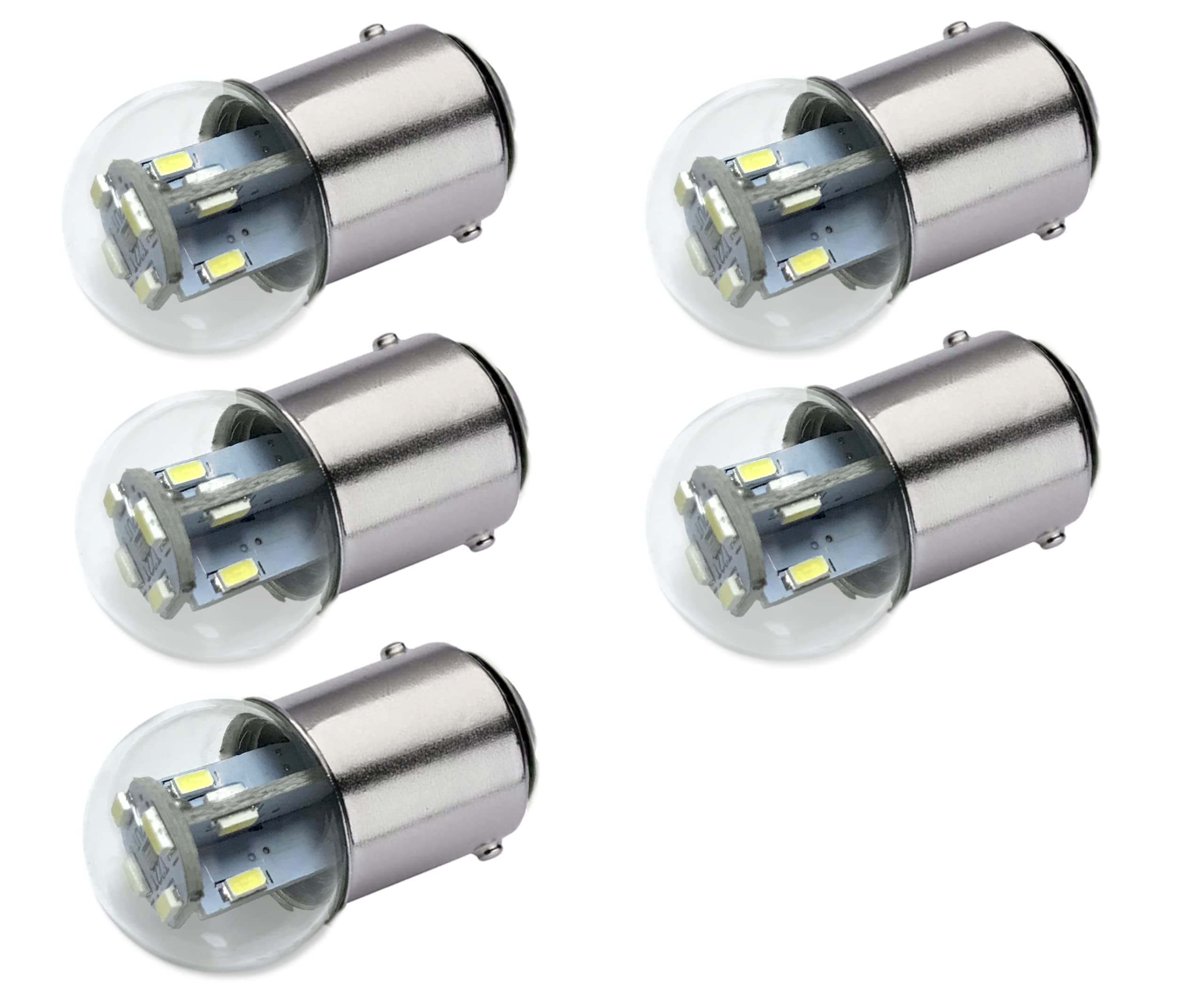 Aero-Lites.com #90 Miniature Bulb LED Replacement | 12/14 Volt AC/DC | Base Style: BA15D | Replaces Filament Bulbs: #90, 68, 96, 1178