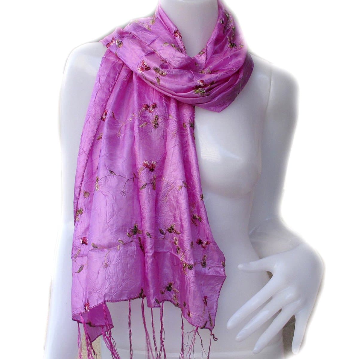 VERY NICE THAI SILK Pashmina Scarf Shawl Wrap Throw - Over 1000 beatiful colours to choose from (Approx. 28" x Approx. 70")