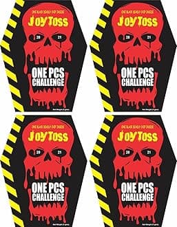 Joytoss one-pcs-Challenge (Pack of 4) | Extreme Spicy Tortilla Chips | Hottest Chips in the World | Ultimate Hot Snack | 20 Grams