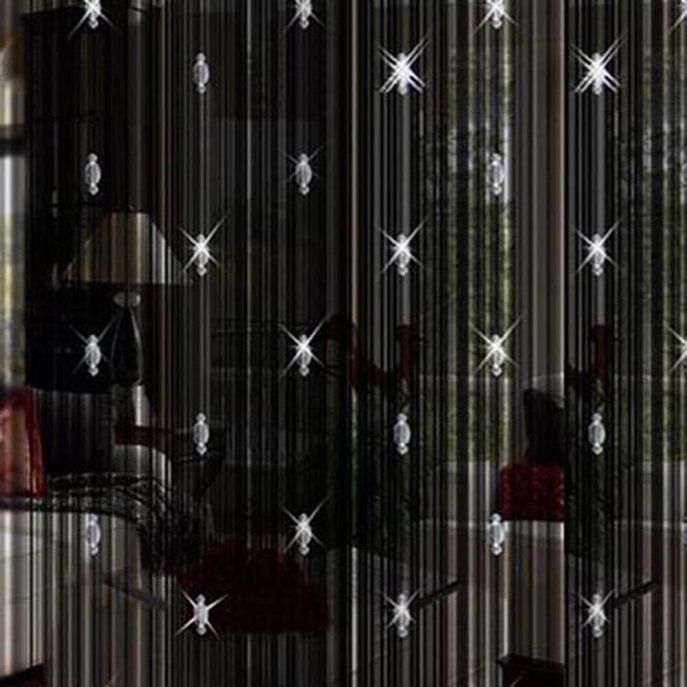 Julong String Curtain Beads Wall Panel Line Fringe Door Window Divider