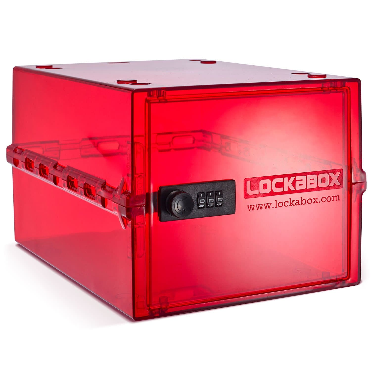 Lockabox-it for safer storage | Compact and hygienic lockable box for food, medicines and household items (Ruby)