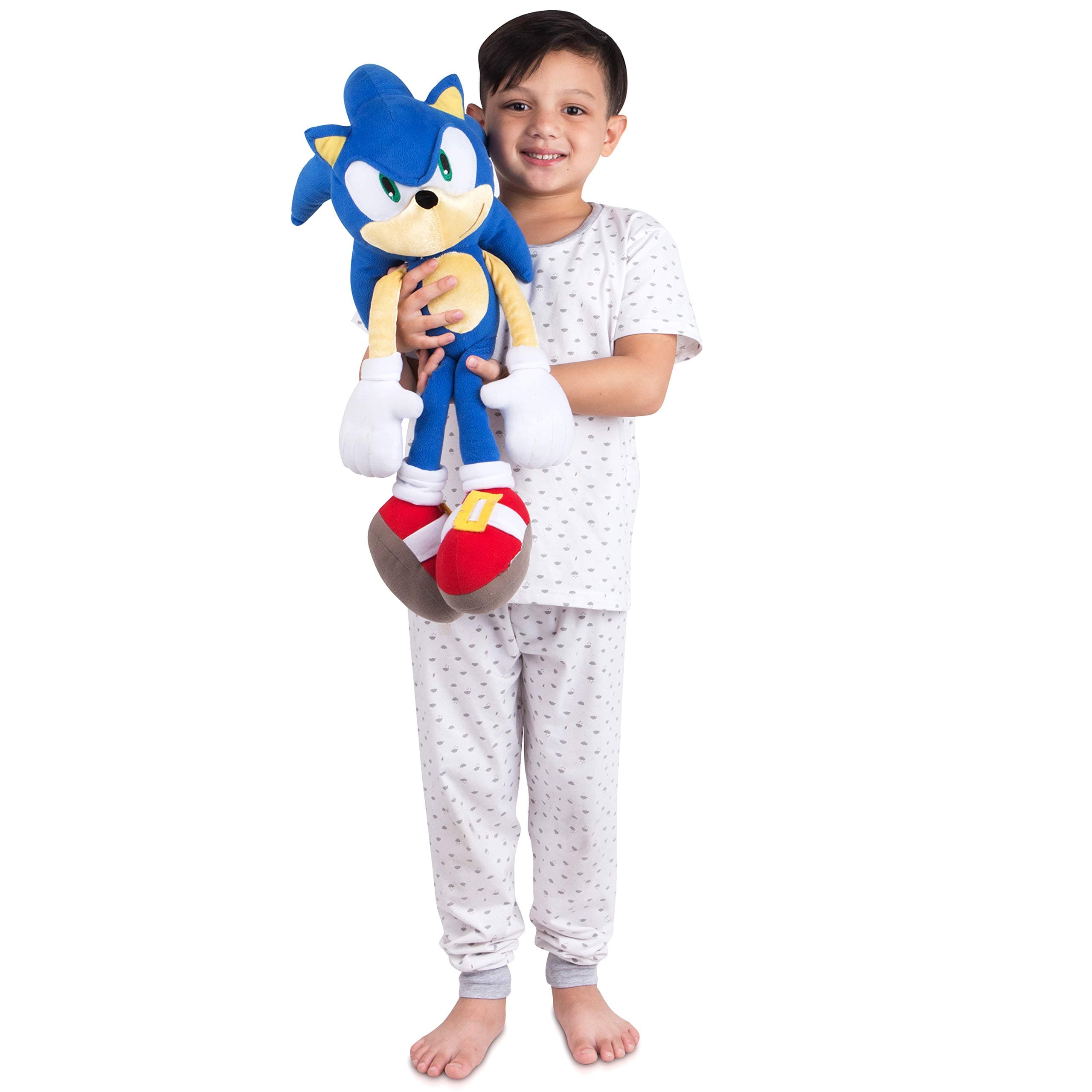 Kids Bedding Super Soft Plush Cuddle Pillow Buddy, One Size, Sonic The Hedgehog