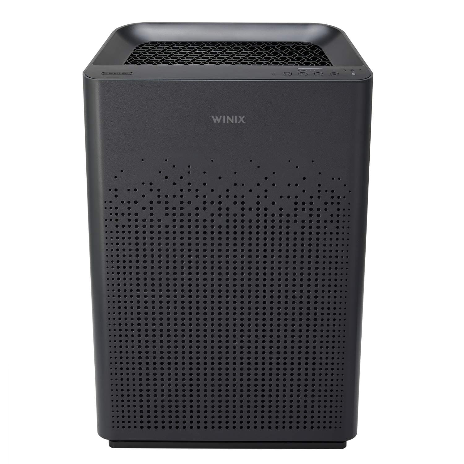 Winix AM80 True HEPA Air Purifier with Washable Advanced Odor Control (AOC) Carbon Filter, 360sq ft Room Capacity, Dark Grey, Large