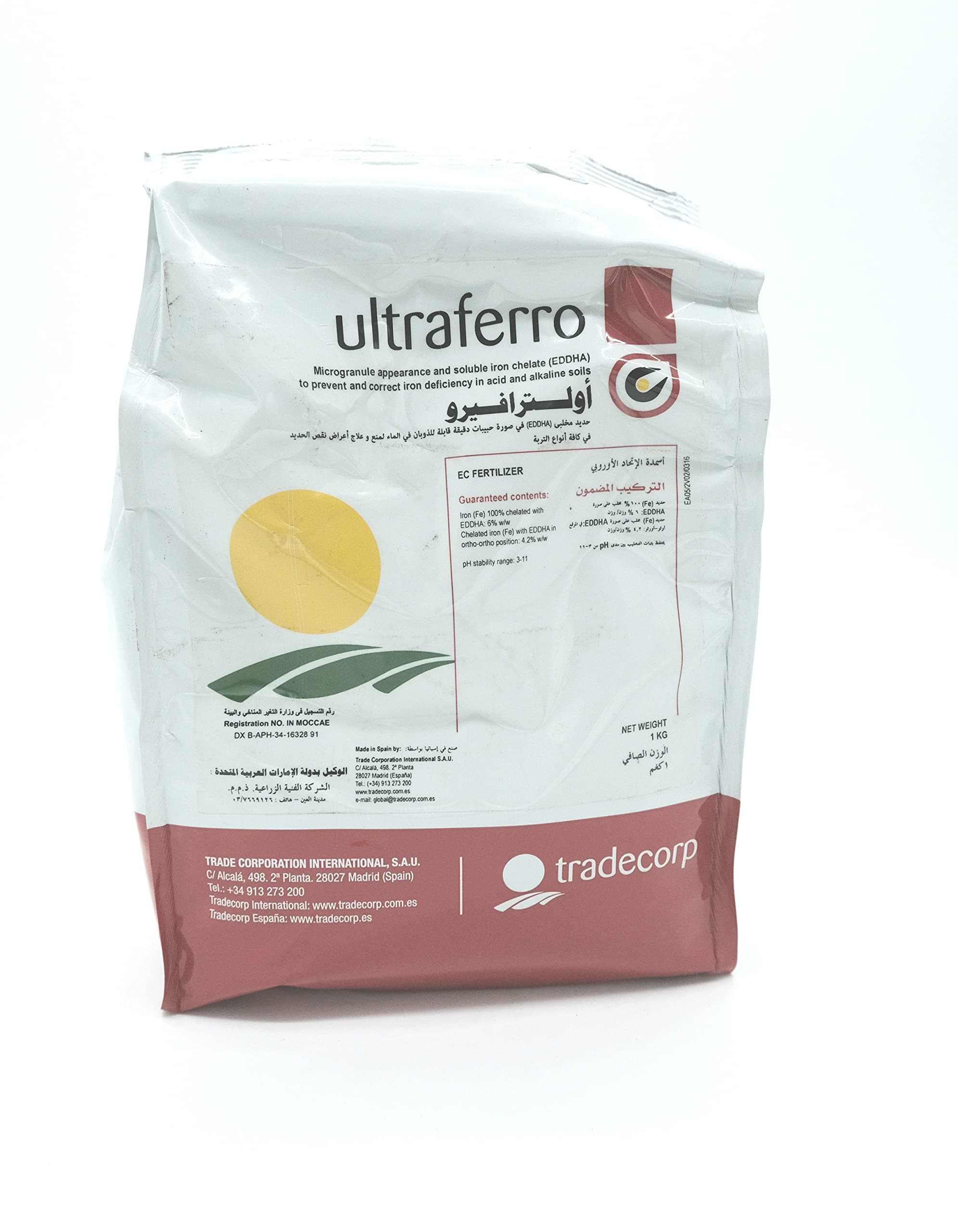 ultraferro tradecorp iron chelated 100%