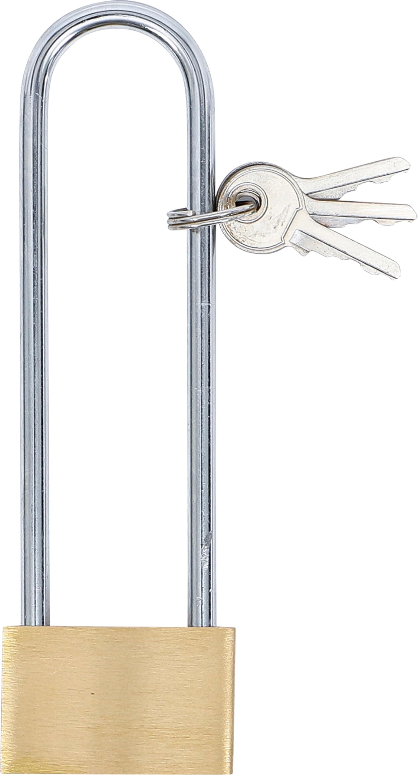 BGS Diy 3103 | Brass Padlock | extra high Shackle | 40 mm