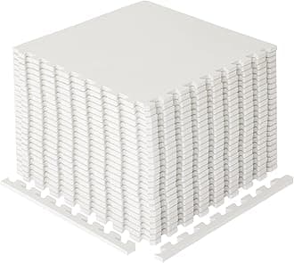 BIGGAMATS Gym Flooring Mat, EVA Foam Exercise Mats, Interlocking Non-Slip Sport Mats,Home Workout, Kids Playmat, Pet Mats and Protective Swimming Pool, Hot Tub Outdoor Underlay Matting 50cm x 50cm