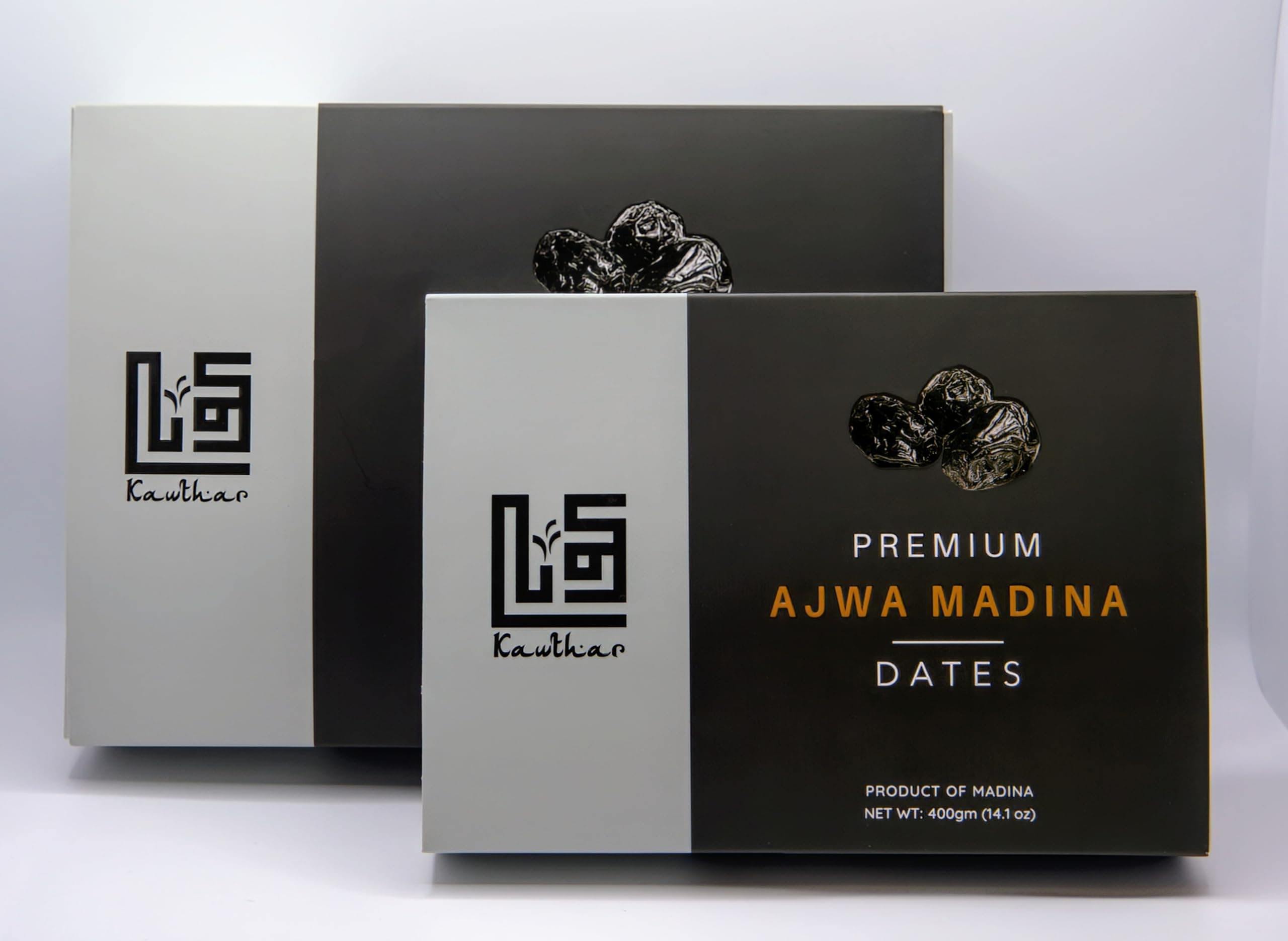 Premium Large/Jumbo authenticated Ajwa Dates 800g Gift Box by Kawthar (New Harvest)