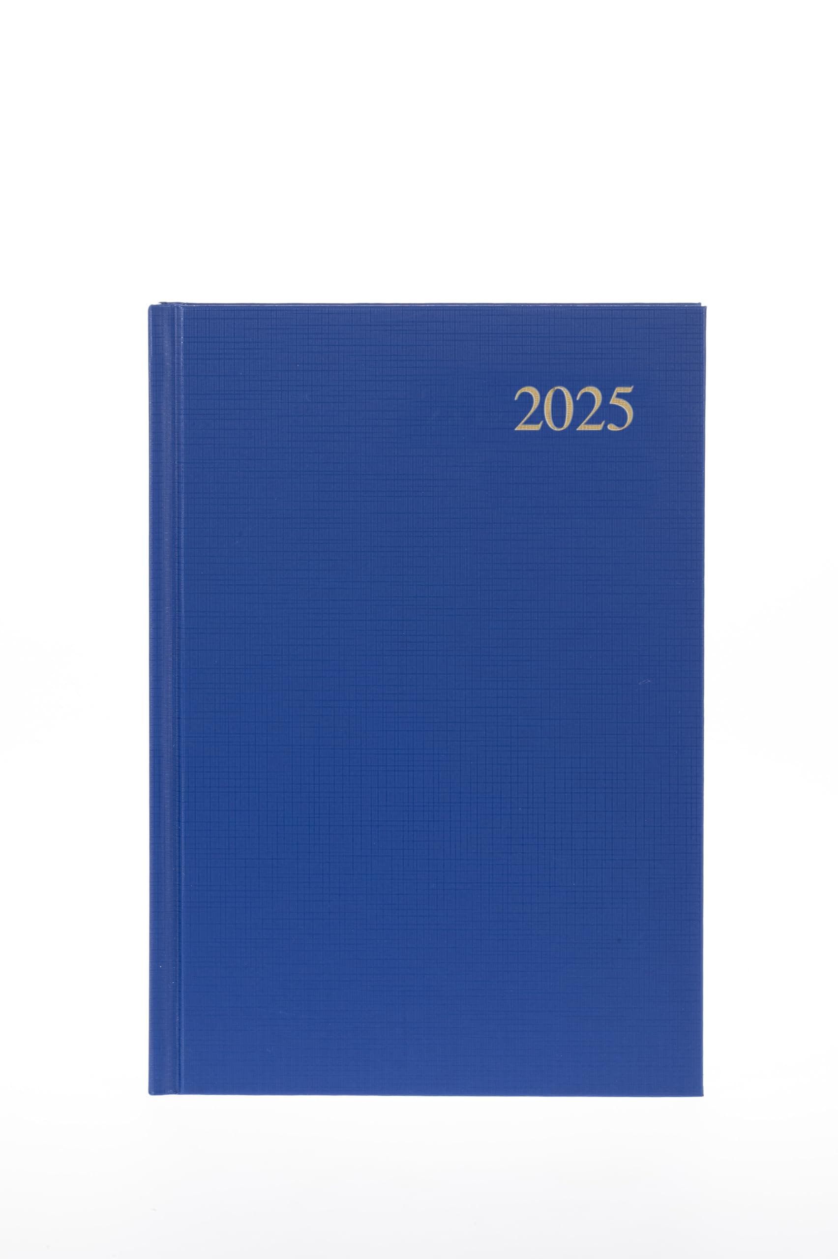 Collins Essential 2025 Business Diary - A5 Week to View Planner with Leathergrain Hardback Cover - Blue - ESSA53.60-25