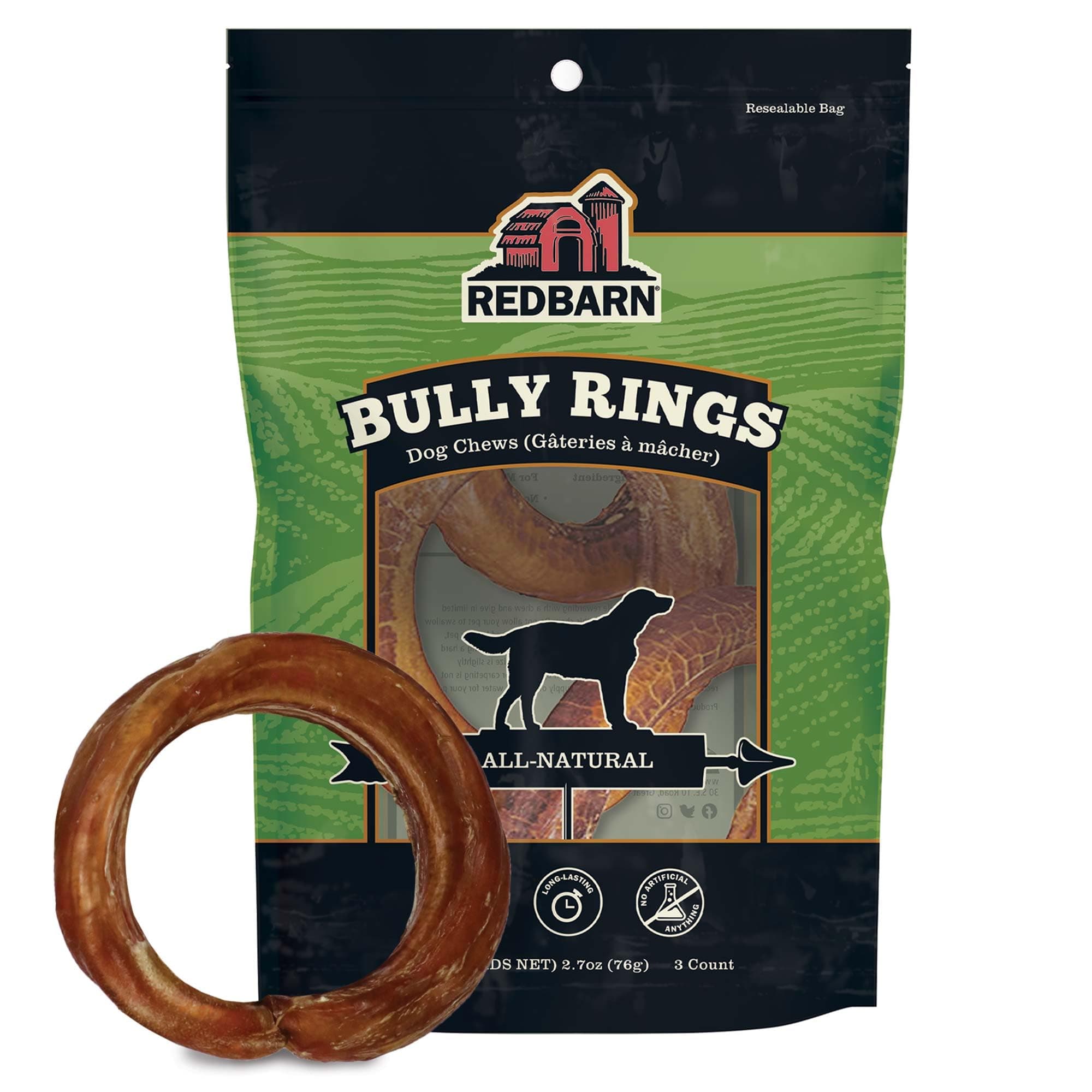 REDBARN NATURALS 3pk - Red Barn Bully Rings