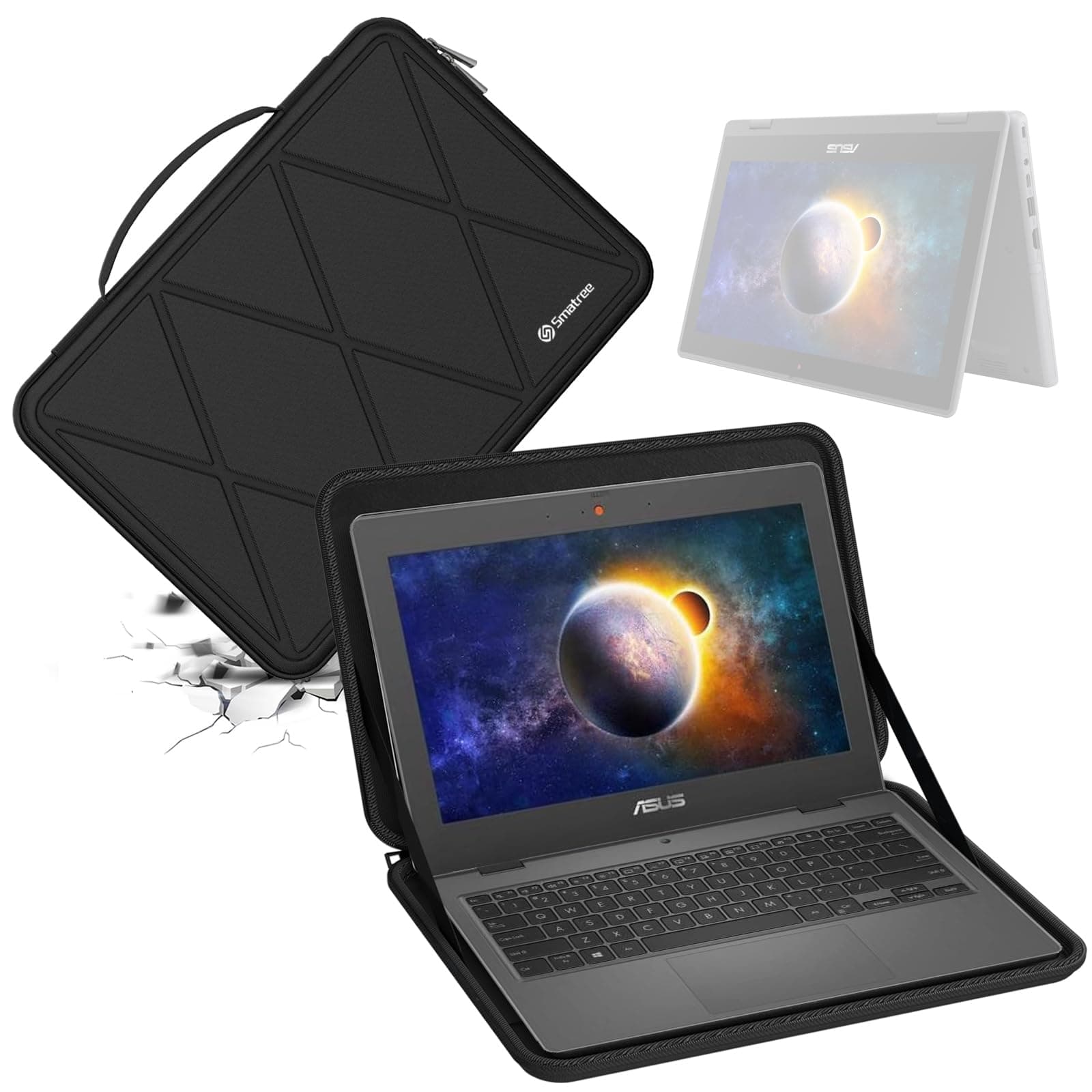 Smatree Hard EVA Protective Sleeve Case Compatible for 11.6 inch ASUS BR1100F Laptop Notebook Bag (X8018)
