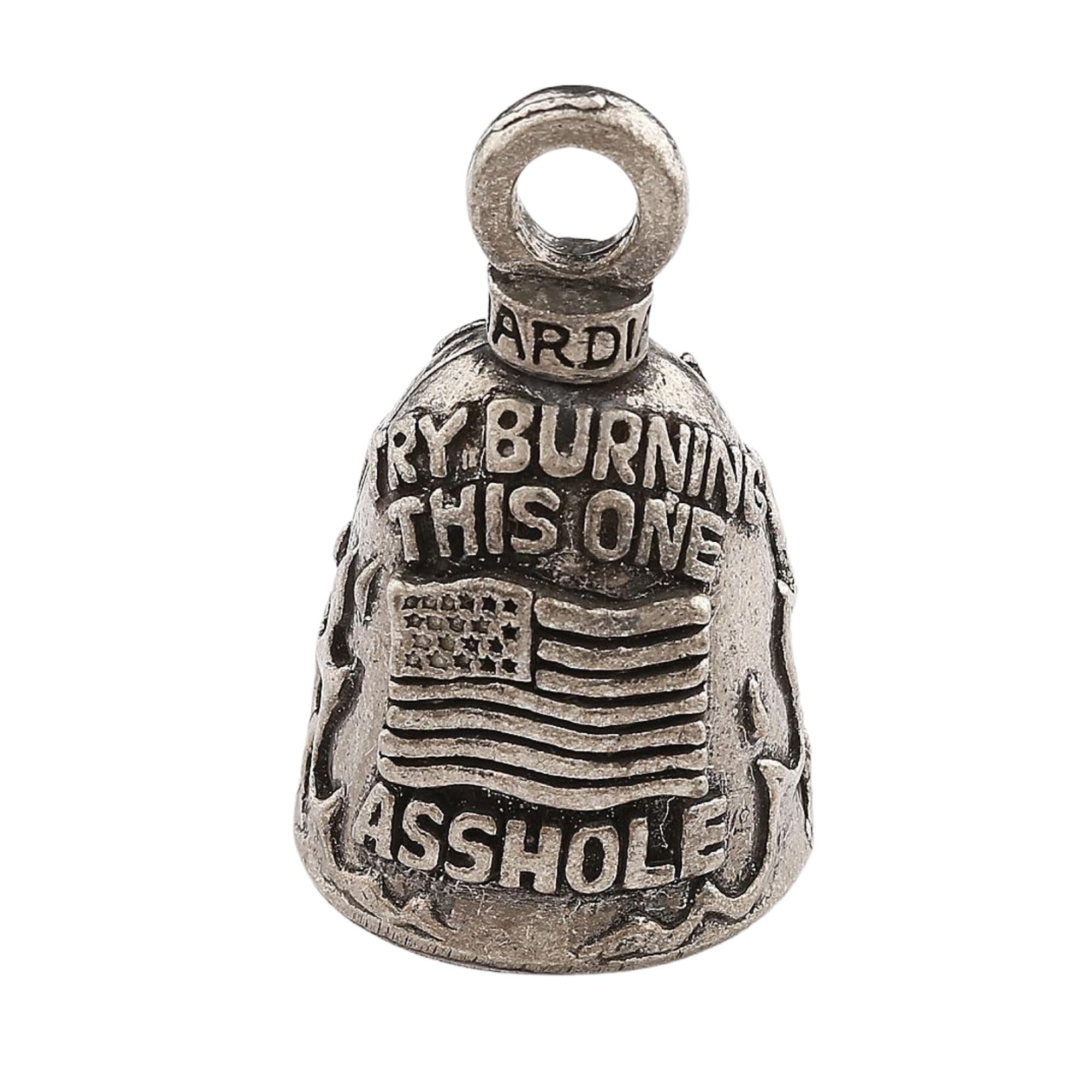 GUARDIAN BELL TRY BURNING THIS ONE A**HOLE For Harley Davidson gremlin mod dyna fxr motorcycle usa america flag old glory sportster chopper goldwing fat boy low road sport street