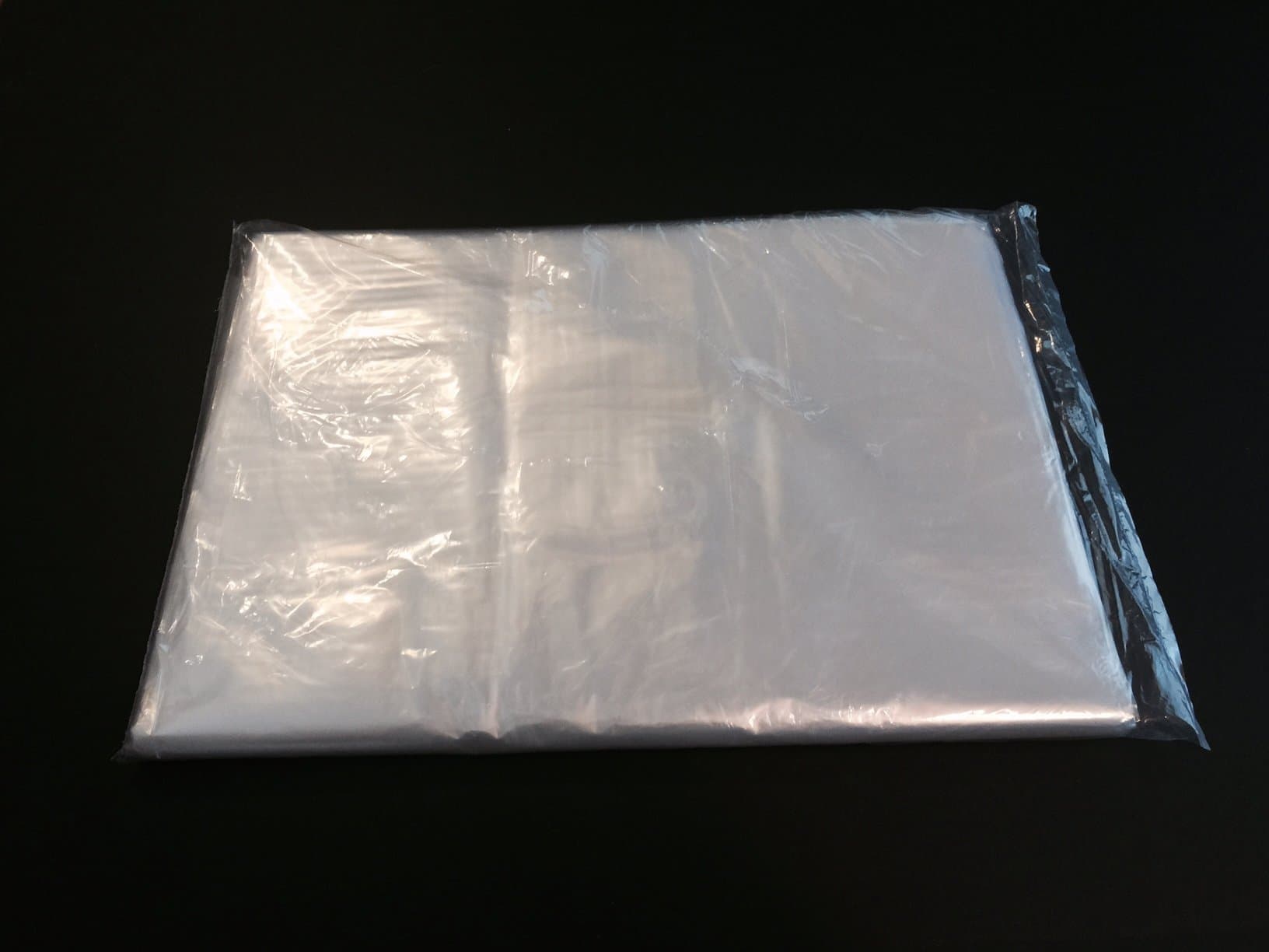 Clear Plastic Poly Bags, 1 Mil, 14" x 20", Lay Flat, Open Top (200)