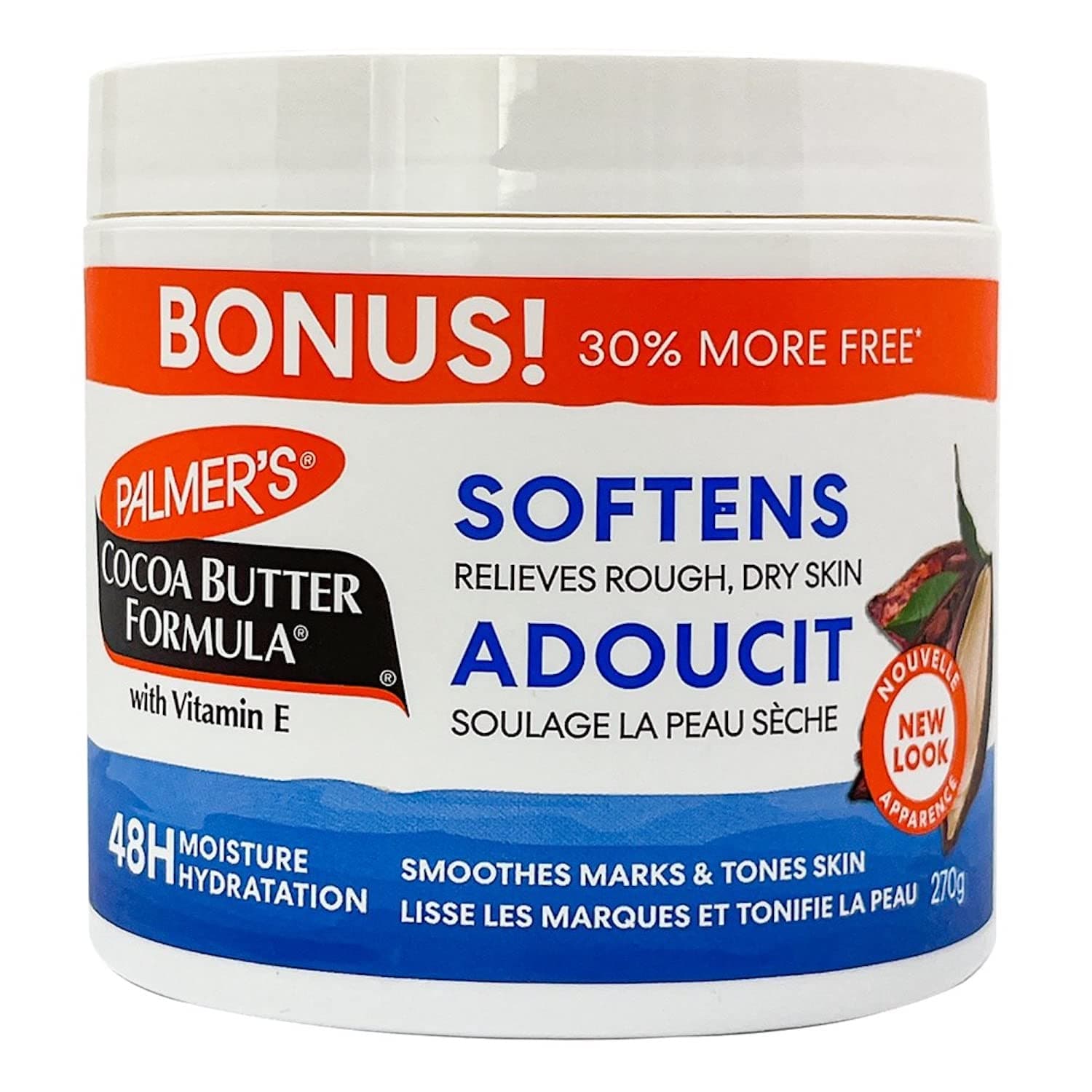 Cocoa Butter Bonus Size Jar, 9.5 Ounce