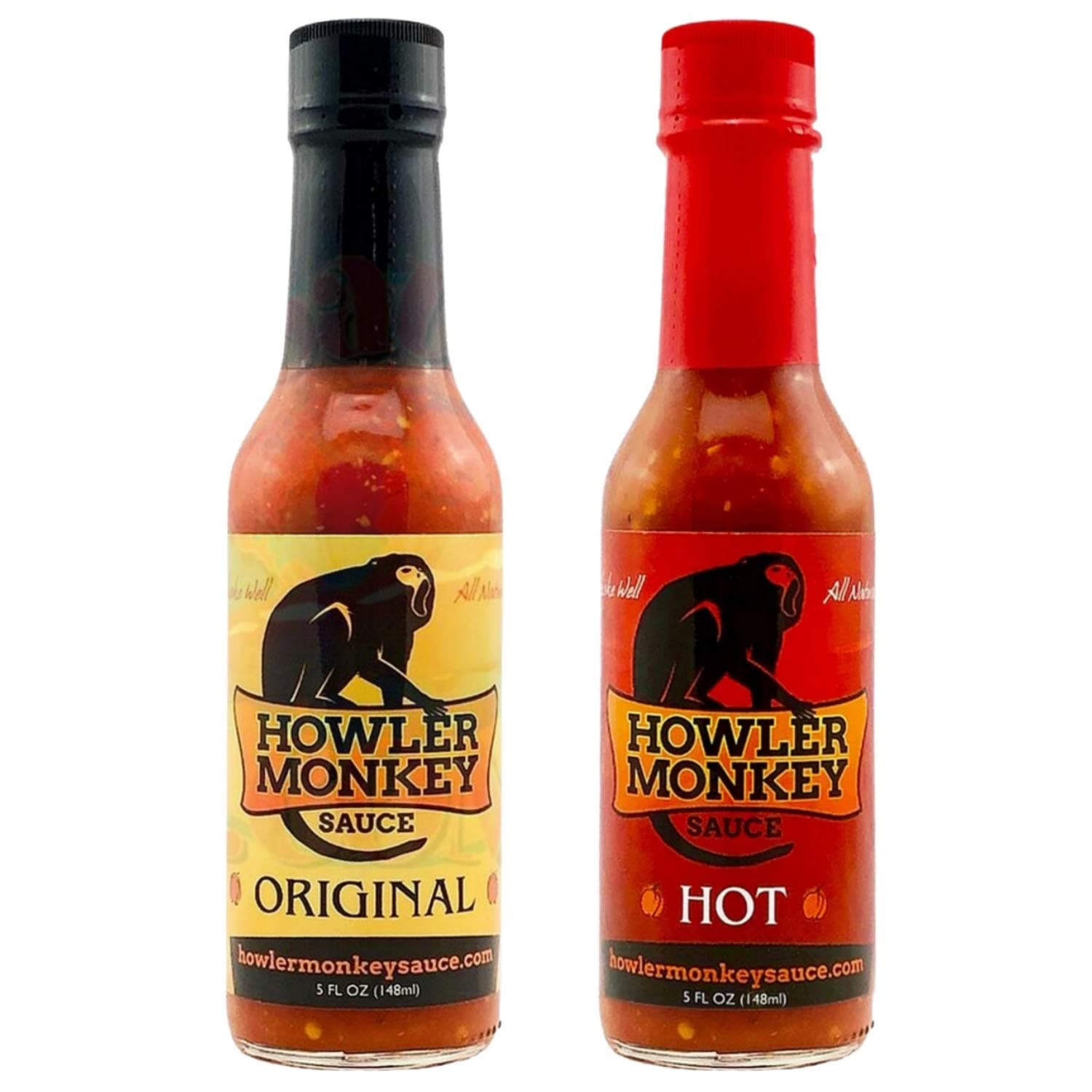 Howler Monkey 5 oz Hot Sauce Variety 2 Pack