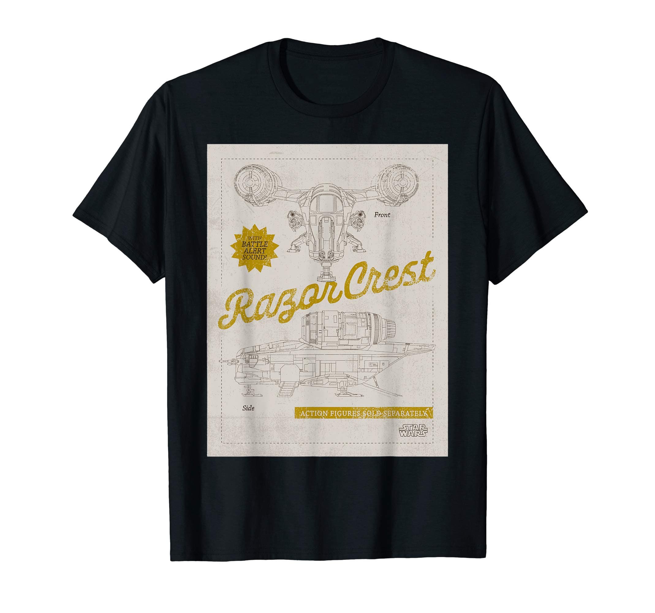 Star WarsThe Mandalorian Razor Crest Schematic T-Shirt