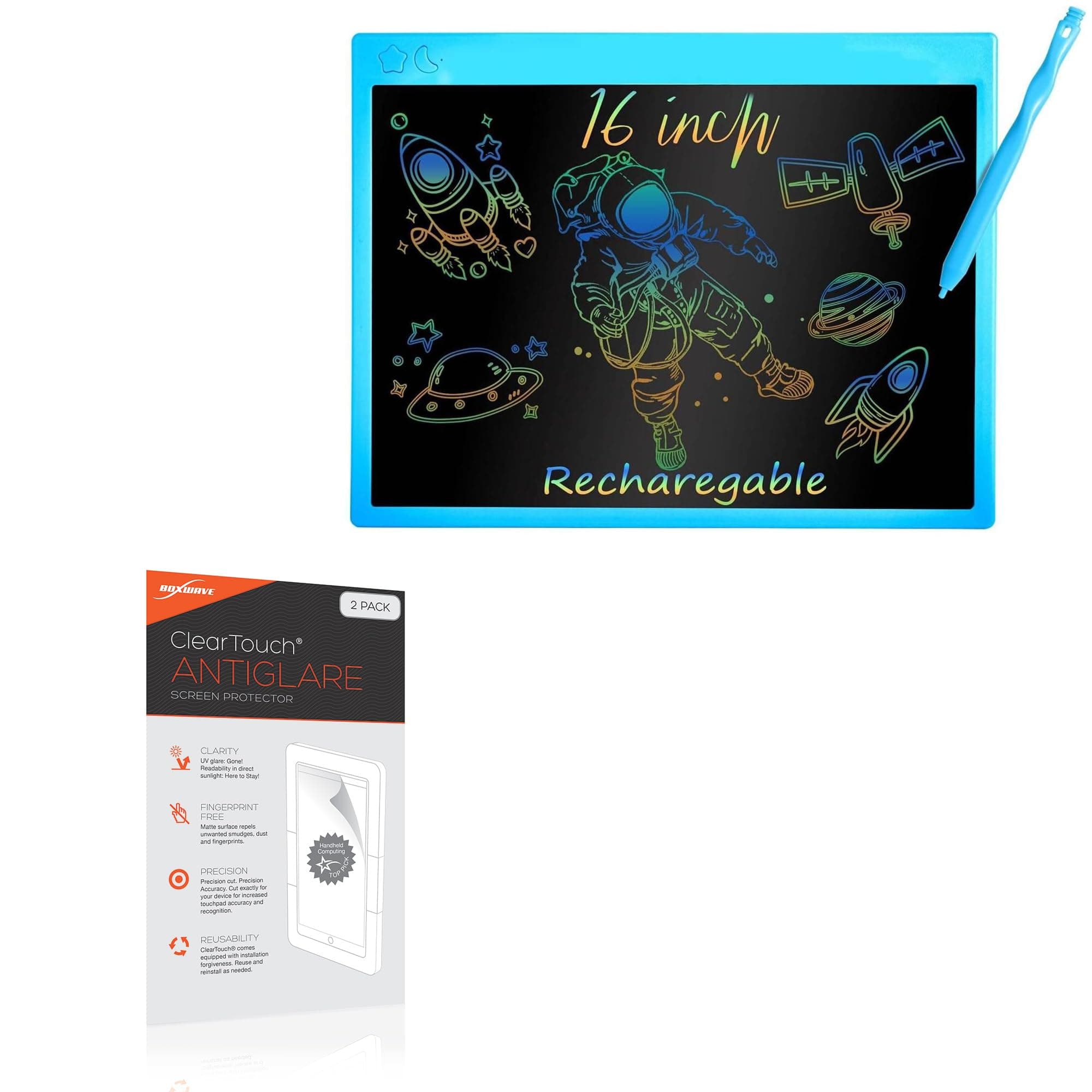 BoxWaveScreen Protector Compatible with Bravmate ZH16 (16 in) - ClearTouch Anti-Glare (2-Pack), Anti-Fingerprint Matte Film Skin